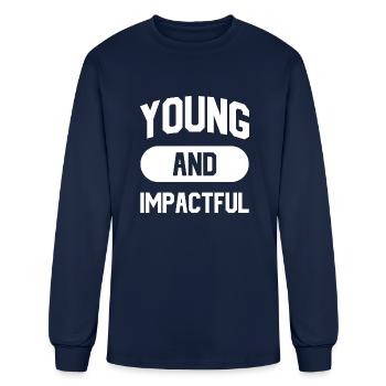 Young And Impactful - Men's Long Sleeve T-Shirt - navy - Front