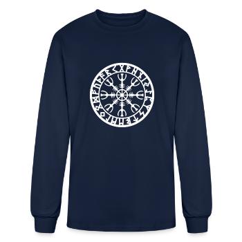 CELTIC PROTECTION SYMBOL - Men's Long Sleeve T-Shirt - navy - Front