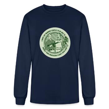 i want gay married couples to protect - Men's Long Sleeve T-Shirt - navy - Front