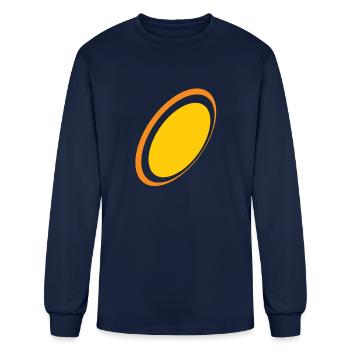 Anneau jaune - T-shirt à manches longues Homme - marine - Devant