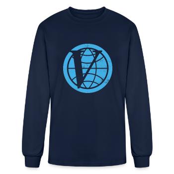 Venture Industries logo The Venture Bros - Men's Long Sleeve T-Shirt - navy - Front