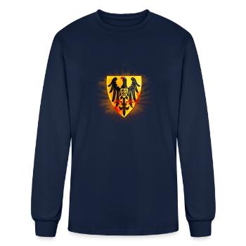 Coat-of-Arms of Frederick Barbarossa Design - Men's Long Sleeve T-Shirt - navy - Front
