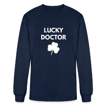 Lucky Doctor - Men's Long Sleeve T-Shirt - navy - Front