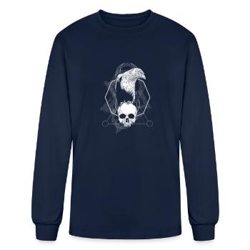 Crow Mystic - Men's Long Sleeve T-Shirt - navy - Front