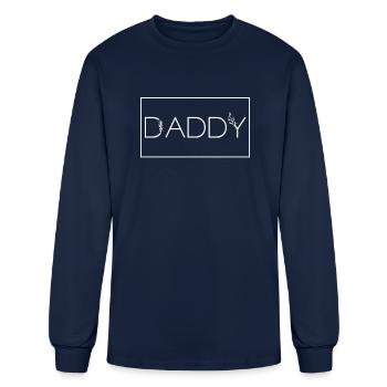 Daddy Square - Men's Long Sleeve T-Shirt - navy - Front