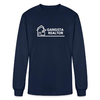 Gangsta Realtor - Men's Long Sleeve T-Shirt - navy - Front