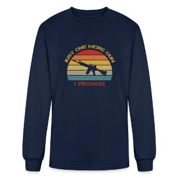 Gun Lover - Men's Long Sleeve T-Shirt - navy - Front