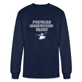 Forward Observations Group FOG Retro Style T Shirt - Men's Long Sleeve T-Shirt - navy - Front