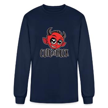 Cute as Heck Devil - Men's Long Sleeve T-Shirt - navy - Front