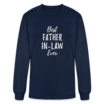 Best Father In Law Gifts From Daughter In Law Son - Men's Long Sleeve T-Shirt - navy - Front