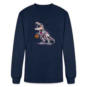 Calaverasaurus rex - Men's Long Sleeve T-Shirt - navy - Front