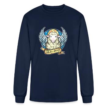 Holy Sheep - Men's Long Sleeve T-Shirt - navy - Front