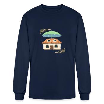 A Secret Garden Shelter - Men's Long Sleeve T-Shirt - navy - Front