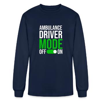 Ambulance Driver Mode On - Men's Long Sleeve T-Shirt - navy - Front