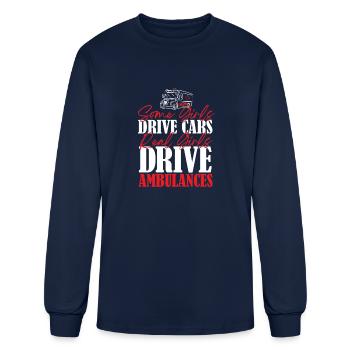 Ambulance Driver Woman - Men's Long Sleeve T-Shirt - navy - Front