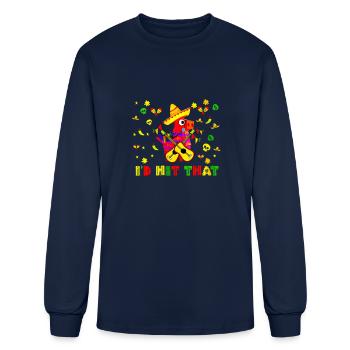 I'd Hit That Pinata - Men's Long Sleeve T-Shirt - navy - Front