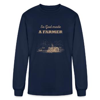 uploaded - Men's Long Sleeve T-Shirt - navy - Front