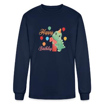 1st birthday - Men's Long Sleeve T-Shirt - navy - Front