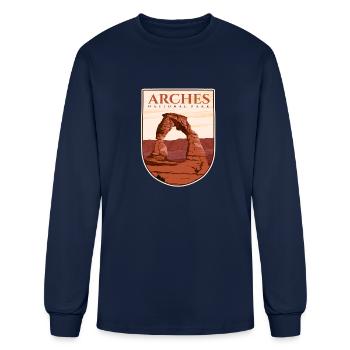 Arches national park - Men's Long Sleeve T-Shirt - navy - Front