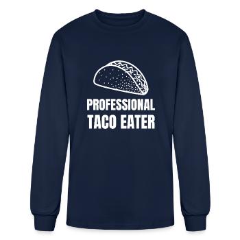 Professional Taco Eater - Men's Long Sleeve T-Shirt - navy - Front