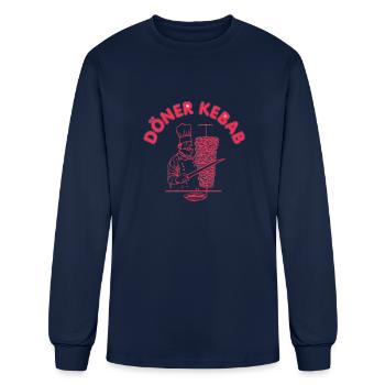 Donner kebab - Men's Long Sleeve T-Shirt - navy - Front