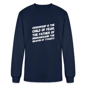 Weapon of tyrants - Men's Long Sleeve T-Shirt - navy - Front