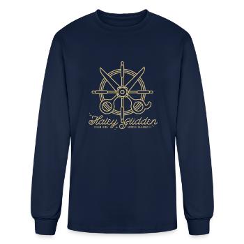 Haleys Barbershop Ii - Men's Long Sleeve T-Shirt - navy - Front
