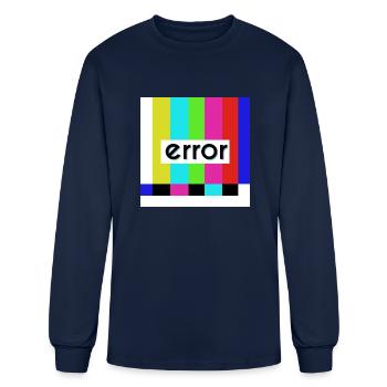 Error humor - Men's Long Sleeve T-Shirt - navy - Front
