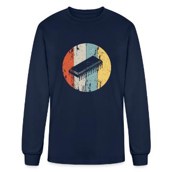 Nerds Geeks Programmers Computer Electronics Chip - Men's Long Sleeve T-Shirt - navy - Front