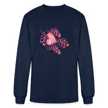Butterfly Mystical Group - Men's Long Sleeve T-Shirt - navy - Front