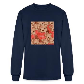 BELIEVE ANNA OF THE NORTH - Men's Long Sleeve T-Shirt - navy - Front