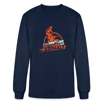 Dirt Racing Lover - Men's Long Sleeve T-Shirt - navy - Front