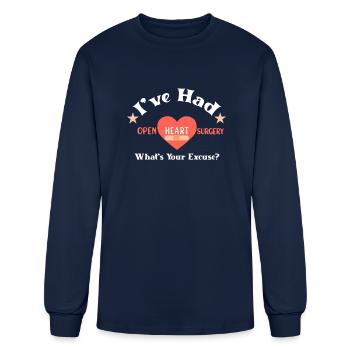 Open Heart Surgery - Men's Long Sleeve T-Shirt - navy - Front