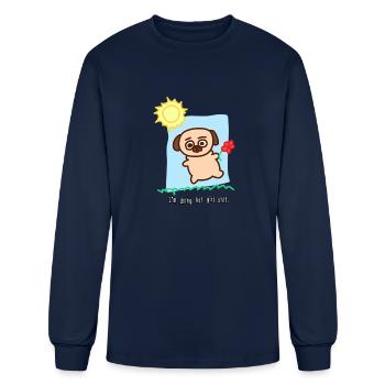 Hot Girl Stuff - Men's Long Sleeve T-Shirt - navy - Front