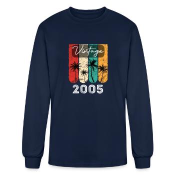 Vintage 2005 born in 2005 - Men's Long Sleeve T-Shirt - navy - Front