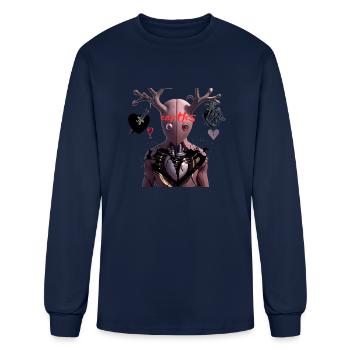 Heartless Eartless - Men's Long Sleeve T-Shirt - navy - Front
