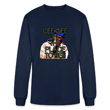 In The Place To Be - Men's Long Sleeve T-Shirt - navy - Front