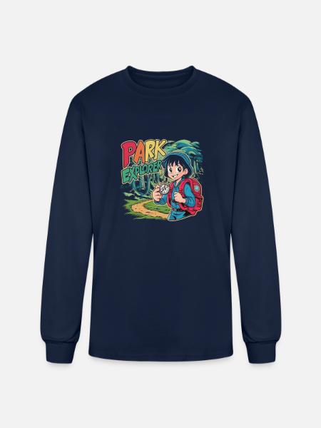 Park explore - Men's Long Sleeve T-Shirt - navy