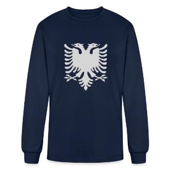 Albanian Platin Eagle - Men's Long Sleeve T-Shirt - navy - Front