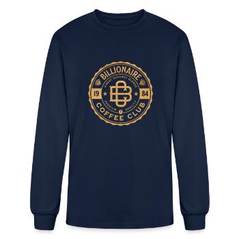 Billionaire Crow Coffee club - Men's Long Sleeve T-Shirt - navy - Front