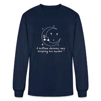 A Million Dreams Are Keeping Me Awake - Men's Long Sleeve T-Shirt - navy - Front