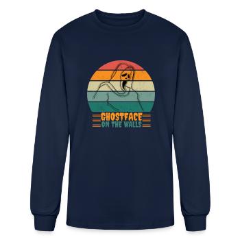 ghostface phone call horror - Men's Long Sleeve T-Shirt - navy - Front