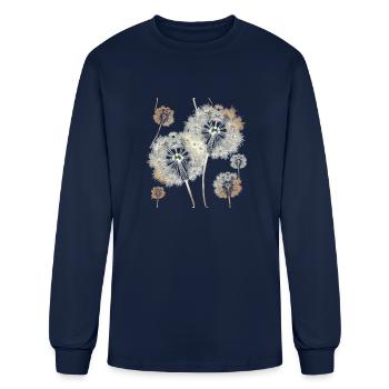 Dandelions - Men's Long Sleeve T-Shirt - navy - Front