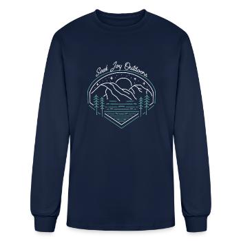 Seek Joy Outdoors - Men's Long Sleeve T-Shirt - navy - Front