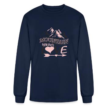 Mountains Hiking Mountaineering Sports Love Alps - Men's Long Sleeve T-Shirt - navy - Front