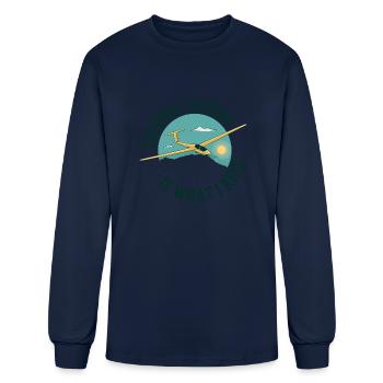 Thermal soaring is what I need Thermal soaring is - Men's Long Sleeve T-Shirt - navy - Front