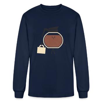 To The Office - Men's Long Sleeve T-Shirt - navy - Front