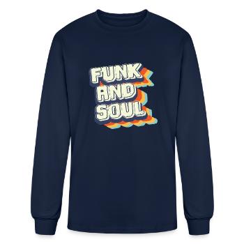 Funk And Soul - Men's Long Sleeve T-Shirt - navy - Front