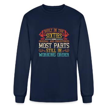 built in the SIXTIES ORIGINAL AND UNRESTORED - Men's Long Sleeve T-Shirt - navy - Front