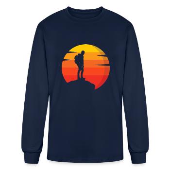 Top Of The Mountain - Men's Long Sleeve T-Shirt - navy - Front